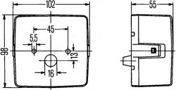 STOP SPATE HELLA 2SE 004 623-001 - Piesa auto compatibila cu mai multe marci