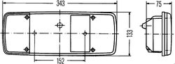 STOP SPATE HELLA 2SK 003 567-651 - Piesa auto compatibila cu mai multe marci