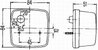 STOP SPATE HELLA 2SW 003 014-137 - Compatibil cu JOHN DEERE