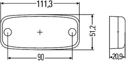 STOPURI SPATE HELLA 2TM 345 600-317 - Piesa auto compatibila cu mai multe marci