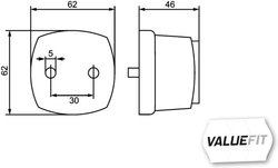 STOPURI SPATE HELLA 2TM 357 012-011 - Piesa auto compatibila cu mai multe marci