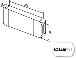 STOP SPATE HELLA 2VB 357 020-001 - Piesa auto compatibila cu mai multe marci