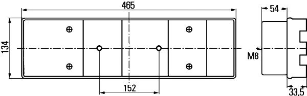 STOP SPATE HELLA 2VP 008 204-081 - Compatibil cu MERCEDES-BENZ