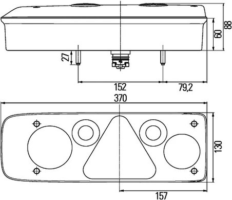 STOP SPATE HELLA 2VP 340 940-101 - Piesa auto compatibila cu mai multe marci