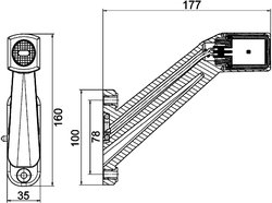 STOP SPATE HELLA 2VP 340 940-101 - Piesa auto compatibila cu mai multe marci