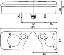 STOP SPATE HELLA 2VP 340 940-111 - Piesa auto compatibila cu mai multe marci