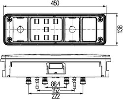 STOP SPATE HELLA 2VP 340 961-151 - Piesa auto compatibila cu mai multe marci
