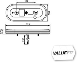 STOP SPATE HELLA 2VP 357 017-021 - Piesa auto compatibila cu mai multe marci
