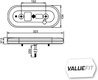 STOP SPATE HELLA 2VP 357 017-021 - Piesa auto compatibila cu mai multe marci