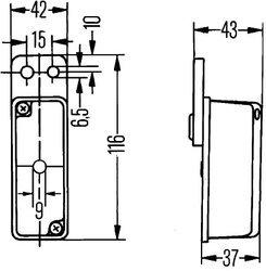 Luminca de clarificare HELLA 2XS 005 020-077