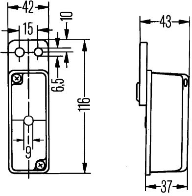 LUMINCA DE CLARIFICARE HELLA 2XS 005 020-077 - Piesa auto compatibila cu mai multe marci