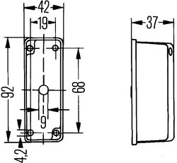 Luminca de clarificare HELLA 2XS 005 020-081