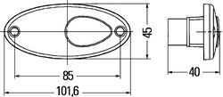 LUMINCA DE CLARIFICARE HELLA 2XS 964 295-031 - Piesa auto compatibila cu mai multe marci