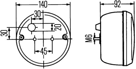 Lampa mers inapoi HELLA 2ZR 001 423-001