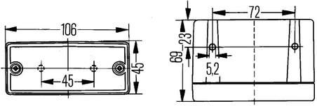 Lampa mers inapoi HELLA 2ZR 006 609-081