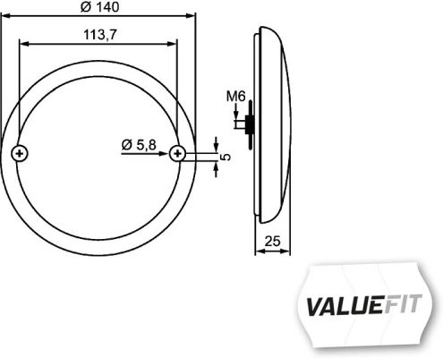 LAMPA MERS INAPOI HELLA 2ZR 357 026-041 - Piesa auto compatibila cu mai multe marci