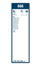 Lamela stergator BOSCH 3 397 001 866