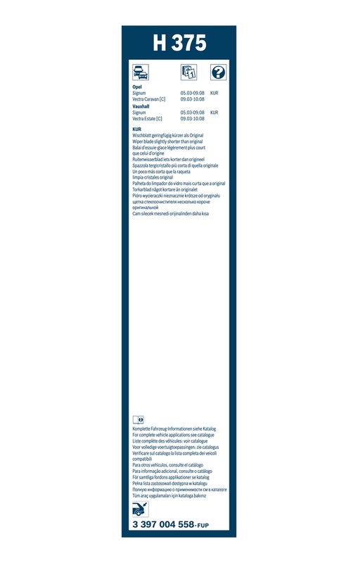 LAMELA STERGATOR BOSCH 3 397 004 558 - Compatibil cu OPEL, VAUXHALL