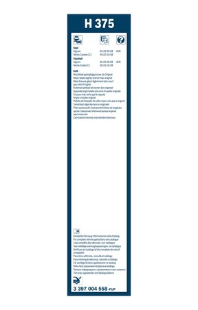 LAMELA STERGATOR BOSCH 3 397 004 558 - Compatibil cu OPEL, VAUXHALL