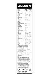 LAMELA STERGATOR BOSCH 3 397 007 467 - Compatibil cu ALPINA, BMW, BYD, FIAT, FORD, FORD AUSTRALIA, JAGUAR, LAND ROVER, MERCEDES-