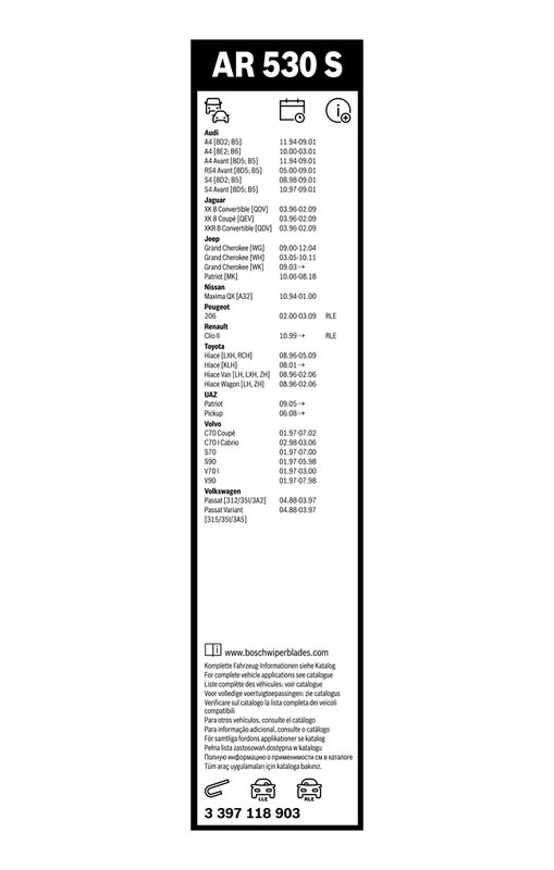 LAMELA STERGATOR BOSCH 3 397 118 903 - Compatibil cu AUDI, CHEVROLET, FUSO (MITSUBISHI), JAGUAR, JEEP, MERCEDES-BENZ, MITSUBISHI