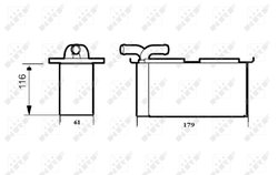 INTERCOOLER NRF 30045 - Compatibil cu AUDI, SEAT, SKODA, VW