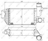 INTERCOOLER NRF 30066A - Compatibil cu CITROEN, FIAT, PEUGEOT
