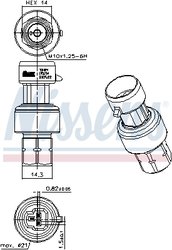 Comutator presiune aer conditionat Nissens 301024