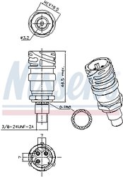 Comutator presiune aer conditionat Nissens 301028
