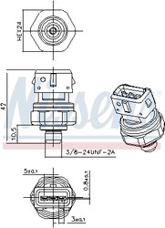 Comutator presiune aer conditionat Nissens 301069
