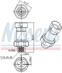 Comutator presiune aer conditionat Nissens 301085