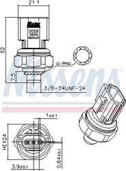 Comutator presiune aer conditionat Nissens 301100