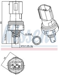 Comutator presiune aer conditionat Nissens 301201