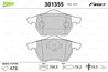 Set placute frana Valeo 301355