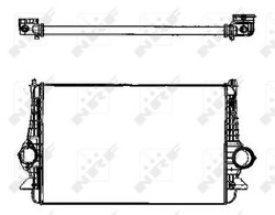 INTERCOOLER NRF 30166 - Compatibil cu FORD, SEAT, VW