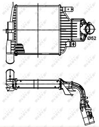 INTERCOOLER NRF 30301 - Compatibil cu OPEL, VAUXHALL