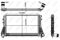 INTERCOOLER NRF 30306 - Compatibil cu SEAT, VW