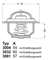 Termostat lichid racire WAHLER 3032.88