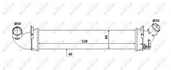 INTERCOOLER NRF 30380 - Compatibil cu DACIA, RENAULT