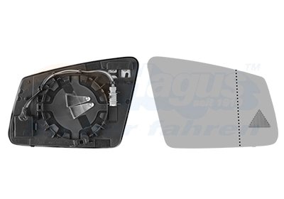 Sticla oglinda, oglinda retrovizoare exterioara Van Wezel 30