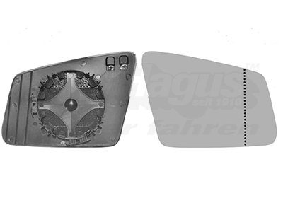 Sticla oglinda, oglinda retrovizoare exterioara Van Wezel 30