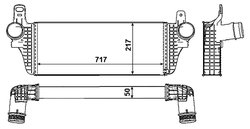 INTERCOOLER NRF 30466 - Compatibil cu VW