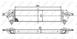 INTERCOOLER NRF 30513 - Compatibil cu NISSAN