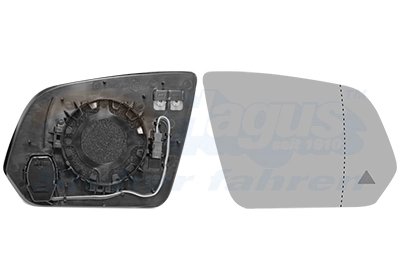Sticla oglinda, oglinda retrovizoare exterioara Van Wezel 30