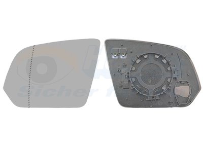 Sticla oglinda, oglinda retrovizoare exterioara Van Wezel 30