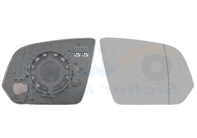Sticla oglinda, oglinda retrovizoare exterioara Van Wezel 30