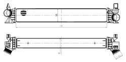INTERCOOLER NRF 309034 - Compatibil cu CITROEN, FIAT, OPEL, PEUGEOT, VAUXHALL