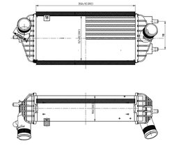 INTERCOOLER NRF 309053 - Compatibil cu KIA