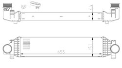 INTERCOOLER NRF 309068 - Compatibil cu FORD