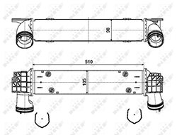 INTERCOOLER NRF 30907A - Compatibil cu BMW